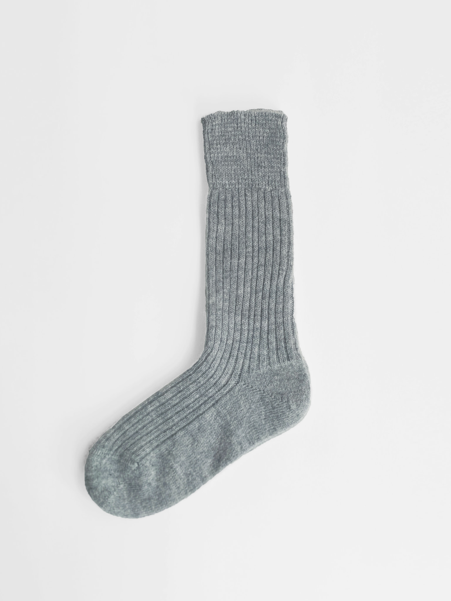 Cashmere Knit Socks Grey